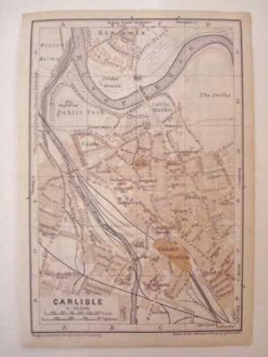 Seller image for Carlisle Town Plan, Baedeker's Guide to Great Britain for sale by Maynard & Bradley