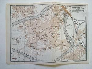 Seller image for Shrewsbury & Stratford Town Plans, Baedeker's Guide to Great Britain for sale by Maynard & Bradley