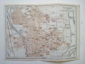 Seller image for Oxford & Worcester Town Plans, Baedeker's Guide to Great Britain for sale by Maynard & Bradley