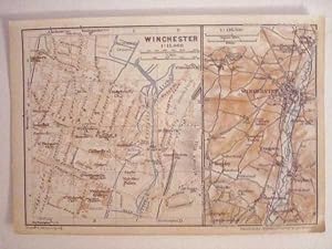 Seller image for Winchester Map & Town Plan, Baedeker's Guide to Great Britain for sale by Maynard & Bradley