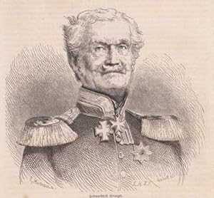 Seller image for preuischer Generalfeldmarschall, Oberbefehl im deutsch-dnischen Krieg 1848 und 1864. Holzstich. for sale by Antiquariat Heinz Tessin