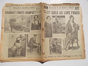 Image du vendeur pour Daily Record (Thursday, October 29, 1931): Boston's Home Picture Newspaper (Cover Headline: EX-HUB BEAUTY SUED AS LOVE FRAUD) mis en vente par Bloomsbury Books