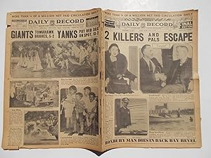 Image du vendeur pour Daily Record (Monday, July 4, 1932): Boston's Home Picture Newspaper (Cover Headline: 2 KILLERS AND PALS ESCAPE) mis en vente par Bloomsbury Books