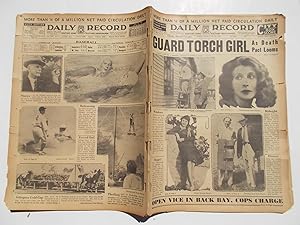 Image du vendeur pour Daily Record (Monday, July 11, 1932): Boston's Home Picture Newspaper (Cover Headline: GUARD TORCH GIRL As Death Pact Looms) mis en vente par Bloomsbury Books