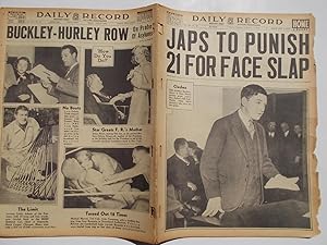 Seller image for Daily Record (Tuesday, February 1, 1938): Boston's Home Picture Newspaper (Cover Headline: JAPS TO PUNISH 21 FOR FACE SLAP) for sale by Bloomsbury Books