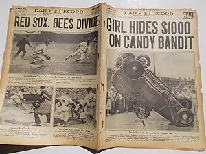 Image du vendeur pour Daily Record (Monday, June 13, 1938): Boston's Home Picture Newspaper (Cover Headline: GIRL HIDES $1000 ON CANDY BANDIT) mis en vente par Bloomsbury Books