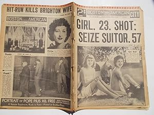 Seller image for Boston Evening American (Monday, March 6, 1939) Newspaper (Cover Headline: GIRL, 23, SHOT: SEIZE SUITOR, 57) for sale by Bloomsbury Books