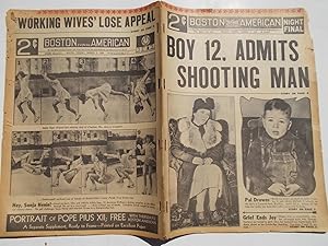 Image du vendeur pour Boston Evening American (Tuesday, March 7, 1939 NIGHT FINAL EDITION) Newspaper (Cover Headline: BOY 12, ADMITS SHOOTING MAN) mis en vente par Bloomsbury Books