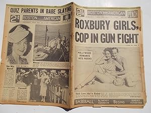 Seller image for Boston Evening American (Friday, June 16, 1939) Newspaper (Cover Headline: ROXBURY GIRLS, COP IN GUN FIGHT) for sale by Bloomsbury Books