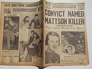Seller image for Boston Evening American (Tuesday, June 20, 1939 CITY EDITION) Newspaper (Cover Headline: CONVICT NAMED [Ray Olson] MATTSON [Charles Mattson] KILLER: Posse Combs Woods For Slayer) for sale by Bloomsbury Books