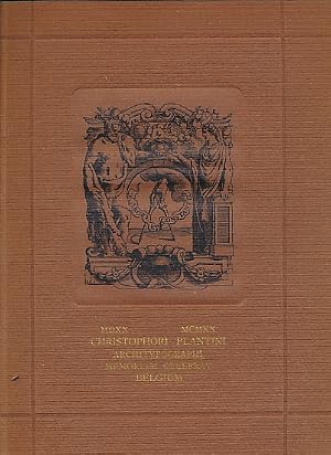 Bild des Verk�ufers f�r Sept Etudes Publi�es � L'Occasion du Quatrieme Centenaire du C�l�bre Imprimeur Anversois Christophe Plantin zum Verkauf von Barter Books Ltd
