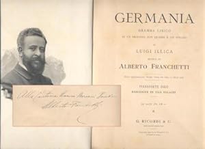 Germania. Dramma lirico in un prologo, due quadri e un epilogo di Luigi Illica MUSICA di Alberto ...