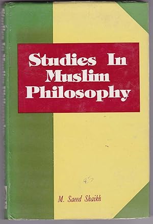 Bild des Verkufers fr Studies in Muslim Philosophy zum Verkauf von Kultgut
