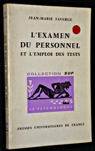 Image du vendeur pour L'examen du personnel et l'emploi des tests mis en vente par Abraxas-libris