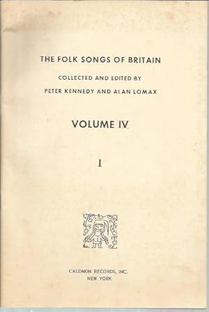 Imagen del vendedor de The Folk Songs of Britain, Volume IV: He Child Balads I (Booklet Only) a la venta por Bookfeathers, LLC