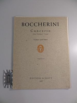 Bild des Verkufers fr Concerto D-Dur : Violine und Piano : Revue par S. Dushkin. Edition Schott 690. zum Verkauf von Druckwaren Antiquariat