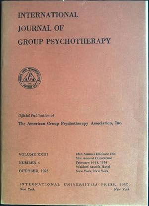 Seller image for Group psychotherapy as a redefining process aus: International Journal of Group Psychotherapy; Vol. XXIII, No. 4 for sale by books4less (Versandantiquariat Petra Gros GmbH & Co. KG)