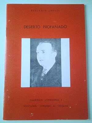 Bild des Verkufers fr Desierto profanado (Cuadernos Jarnesianos, 4) zum Verkauf von MAUTALOS LIBRERA