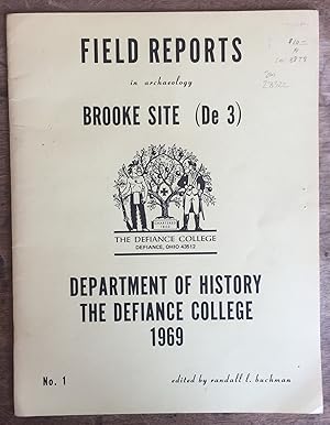 Field Reports In Archaeology, #1; Brooke Site (de 3)