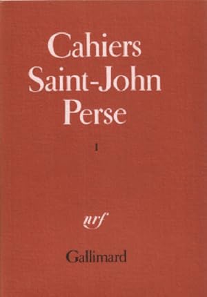 Cahiers saint-john perse n° 1