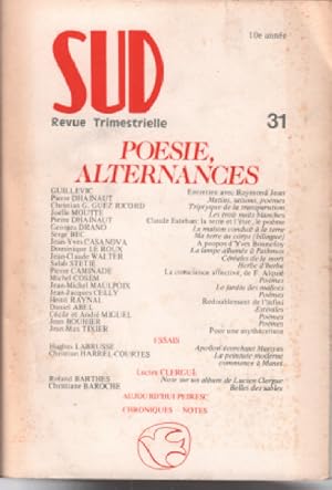 Revue sud poesie alternance numero 31