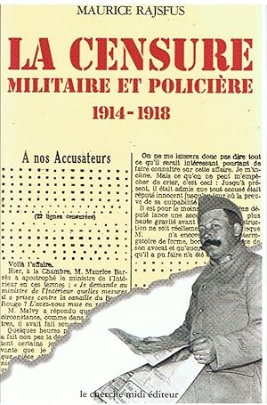 La censure militaire et policière 1914 - 1918