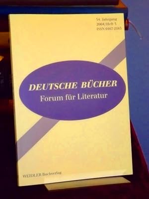 Seller image for Deutsche Bcher. Forum fr Literatur. 34. Jahrgang 2004 Heft 3. Autorengesprch - Kritik - Interpretation. for sale by Altstadt-Antiquariat Nowicki-Hecht UG