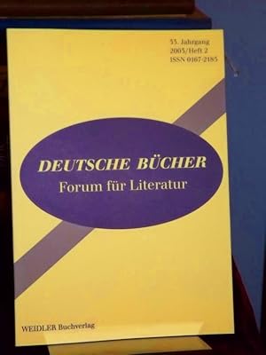 Bild des Verkufers fr Deutsche Bcher. Forum fr Literatur. 33. Jahrgang 2003 Heft 2. Autorengesprch - Kritik - Interpretation. zum Verkauf von Altstadt-Antiquariat Nowicki-Hecht UG