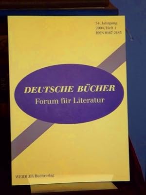 Seller image for Deutsche Bcher. Forum fr Literatur. 34. Jahrgang 2004 Heft 1. Autorengesprch - Kritik - Interpretation. for sale by Altstadt-Antiquariat Nowicki-Hecht UG