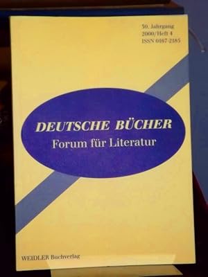 Seller image for Deutsche Bcher. Forum fr Literatur. 30. Jahrgang 2000 Heft 4. Autorengesprch - Kritik - Interpretation. for sale by Altstadt-Antiquariat Nowicki-Hecht UG