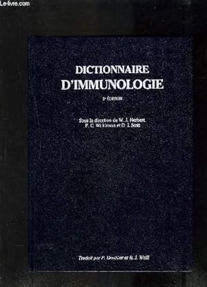 Bild des Verkufers fr DICTIONNAIRE D IMMUNOLOGIE- 3me dition zum Verkauf von Le-Livre