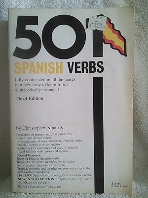 Bild des Verkufers fr 501 Spanish Verbs - Fully Conjugated in all the tenses in a new easy to learn format alphabetically arranged zum Verkauf von Prairie Creek Books LLC.