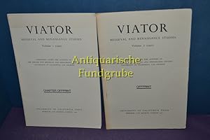 Seller image for Viator : Medieval and Renaissance Studies. Volume 1 (1970) + Volume 2 (1971) Chapter Offprint / Offprint (Published under the auspice of the center for medievel and renaissance studies) for sale by Antiquarische Fundgrube e.U.
