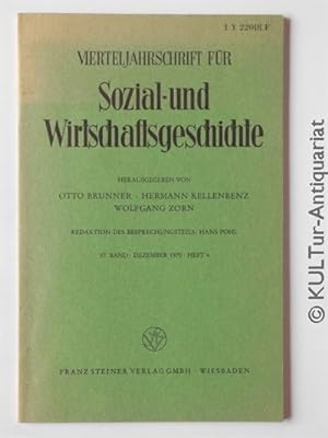 Vierteljahresschrift für Sozial- und Wirtschaftsgeschichte. 57. Band. Dezember 1970. Heft 4.