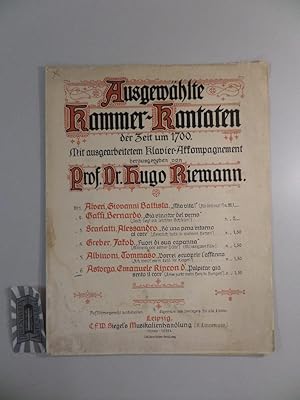 Bild des Verkufers fr Ausgewhlte Kammer-Kantaten der Zeit um 1700. No. 6: Emanuele Rincon d Astorga. "Palpitar gia sento il core". 15354. zum Verkauf von Druckwaren Antiquariat