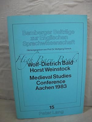 Image du vendeur pour Medieval Studies Conference Aachen 1983: Language and Literature mis en vente par High Barn Books