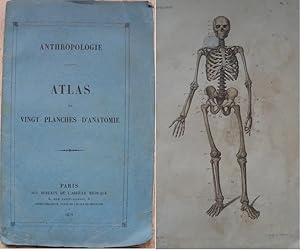 Anthropologie. - Atlas de vingt planches d'anatomie.