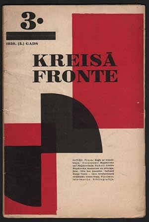 Seller image for Kreisa fronte. [Left Front.] 1930. No. 3 for sale by Fldvri Books
