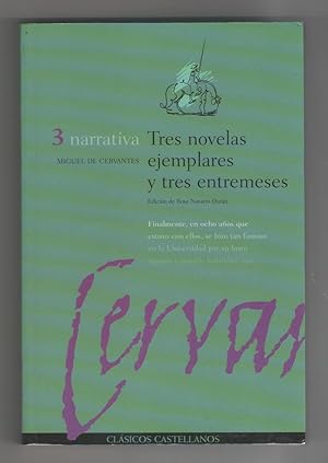 Imagen del vendedor de Tres novelas ejemplares y tres entremeses. a la venta por Librera El Crabo