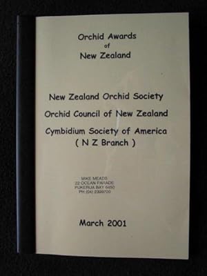 Orchid Awards of New Zealand. New Zealand Orchid Society. Orchid Council of New Zealand. Cymbidiu...