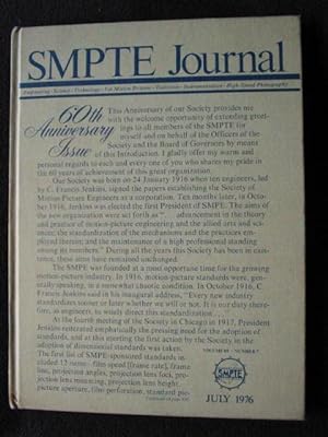SMPTE [ Society of Motion Picture and Television Engineers ] Journal. Engineering, Science, Techn...