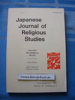 Bild des Verkufers fr Japanese Journal of Religious. Studies Volume 18; Numbers 2 - 3. zum Verkauf von Antiquariat BehnkeBuch