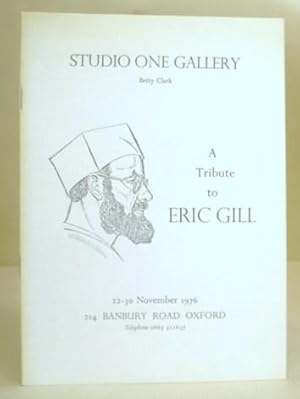 Image du vendeur pour A Tribute To Eric Gill mis en vente par Eastleach Books