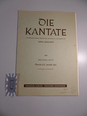 Seller image for Averte (O, wende ab). Die Kantate : Eine Sammlung geistlicher Musik fr Chor und Instrumente, Nr. 195. for sale by Druckwaren Antiquariat