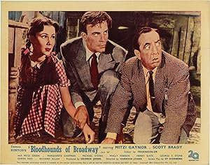 Bild des Verkufers fr Bloodhounds of Broadway (Four UK front-of-house card from the 1952 film) zum Verkauf von Royal Books, Inc., ABAA