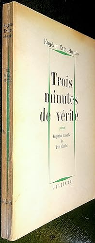 Imagen del vendedor de Trois minutes de vrit. a la venta por Le Chemin des philosophes