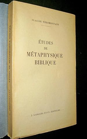 Seller image for Etudes de mtaphysique biblique. for sale by Le Chemin des philosophes