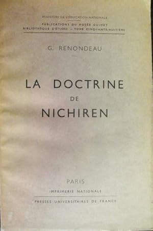 Seller image for La Doctrine de Nichiren. [bouddhisme] for sale by Le Chemin des philosophes