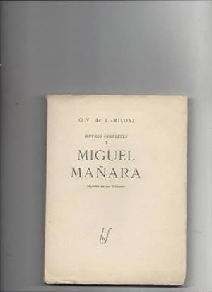 Oeuvres complètes 3 miguel manara