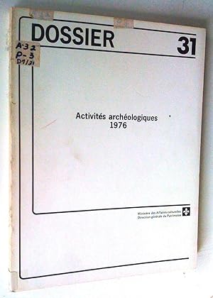 Activités archéologiques 1976